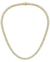 Diana M Lab Grown Diamonds Diana M. 14k 15.30 Ct. Tw. Lab-grown Diamond Tennis Necklace