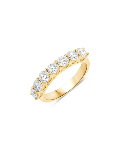 Diana M Lab Grown Diamonds Diana M 14k 1.54 Ct. Tw. Lab-grown Diamond Half-eternity Ring In Gold
