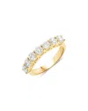 Diana M Lab Grown Diamonds Diana M 14k 1.54 Ct. Tw. Lab-grown Diamond Half-eternity Ring