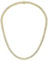 Diana M Lab Grown Diamonds Diana M. 14k 16.50 Ct. Tw. Lab-grown Diamond Tennis Necklace