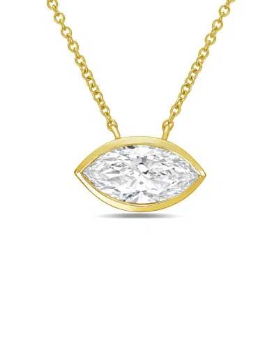 Diana M Lab Grown Diamonds Diana M. 14k 2.00 Ct. Tw. Lab-grown Diamond Pendant Necklace In Purple