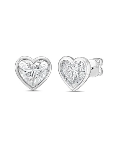 Diana M Lab Grown Diamonds Diana M. 14k 2.00 Ct. Tw. Lab-grown Diamond Stud Earrings In Pattern