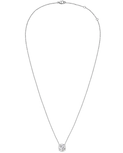 Diana M Lab Grown Diamonds Diana M. 14k 5.00 Ct. Tw. Lab-grown Diamond Pendant Necklace In Metallic