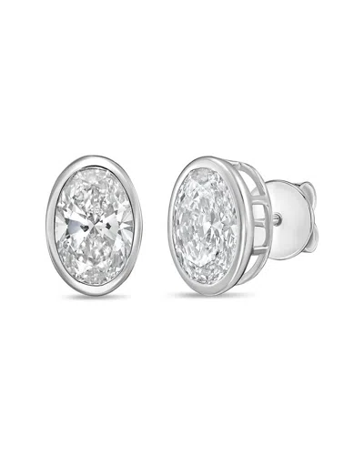 Diana M Lab Grown Diamonds Diana M. 14k 2.00 Ct. Tw. Stud Earrings In Silver
