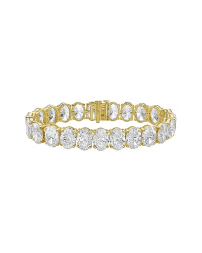 Diana M Lab Grown Diamonds Diana M. 14k 26.00 Ct. Tw. Lab-grown Diamond Tennis Bracelet