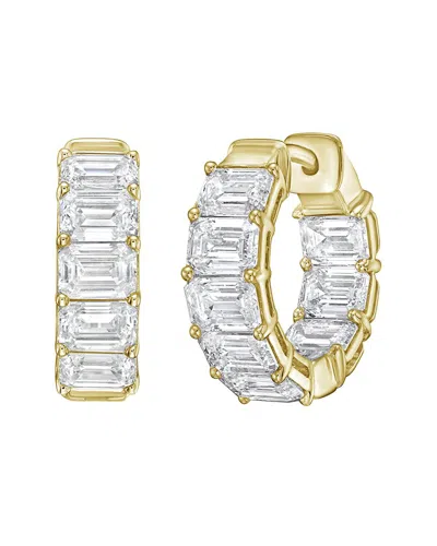 Diana M Lab Grown Diamonds Diana M. 14k 3.00 Ct. Tw. Lab-grown Diamond Huggie Earrings