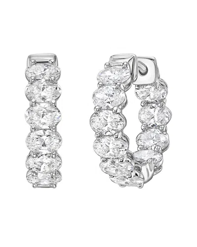 Diana M Lab Grown Diamonds Diana M. 14k 3.00 Ct. Tw. Lab-grown Diamond Huggie Earrings