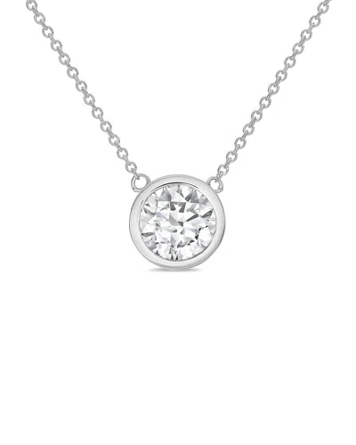 Diana M Lab Grown Diamonds Diana M. 14k 3.00 Ct. Tw. Lab-grown Diamond Pendant Necklace In Purple