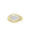 Diana M Lab Grown Diamonds Diana M. 14k 3.00 Ct. Tw. Lab-grown Diamond Solitaire Ring In Gold