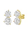 Diana M Lab Grown Diamonds Diana M. 14k 3.00 Ct. Tw. Lab-grown Diamond Two-stone Earrings In Gold