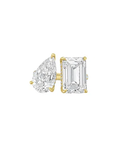Diana M Lab Grown Diamonds Diana M. 14k 3.00 Ct. Tw. Lab-grown Diamond Two-stone Ring In Gold