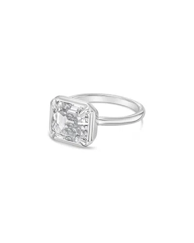 Diana M Lab Grown Diamonds Diana M. 14k 3.00 Ct. Tw. Lab-grown Diamond Bezel Ring In Metallic
