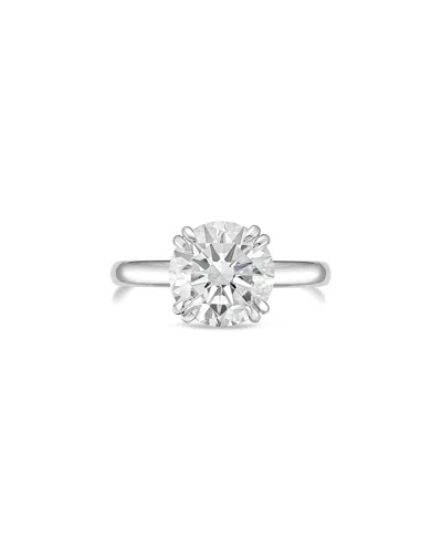 Diana M Lab Grown Diamonds Diana M. 14k 3.00 Ct. Tw. Lab-grown Diamond Solitaire Ring In Metallic