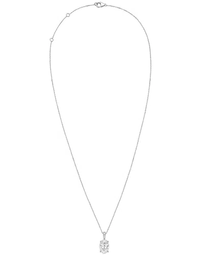 DIANA M LAB GROWN DIAMONDS DIANA M. 14K 3.15 CT. TW. LAB-GROWN DIAMOND PENDANT NECKLACE