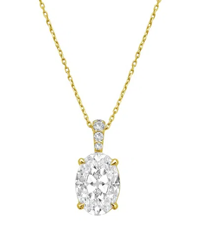 DIANA M LAB GROWN DIAMONDS DIANA M. 14K 3.15 CT. TW. LAB-GROWN DIAMOND PENDANT NECKLACE