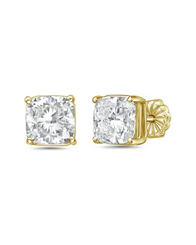Diana M Lab Grown Diamonds Diana M. 14k 3.50 Ct. Tw. Lab-grown Diamond Stud Earrings In Transparent