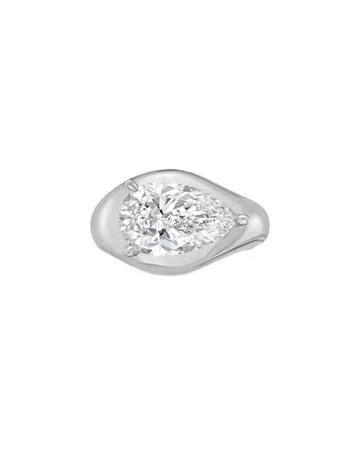 Diana M Lab Grown Diamonds Diana M. 14k 4.00 Ct. Tw. Lab-grown Diamond Solitaire Ring In Brown
