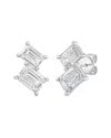 Diana M Lab Grown Diamonds Diana M. 14k 4.00 Ct. Tw. Lab-grown Diamond Two-stone Earrings In White