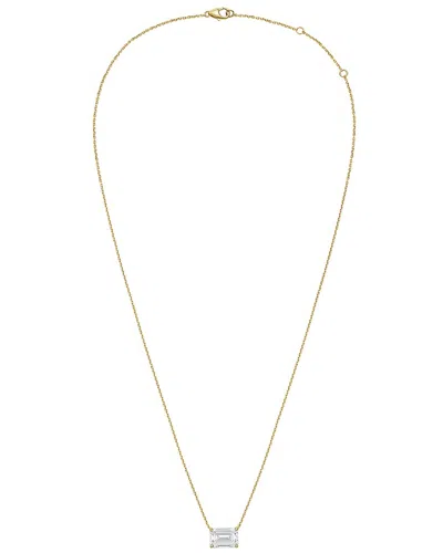 Diana M Lab Grown Diamonds Diana M. 14k 4.00 Ct. Tw. Lab-grown Diamond Pendant Necklace In Multi