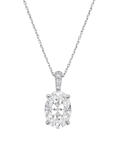 DIANA M LAB GROWN DIAMONDS DIANA M. 14K 4.20 CT. TW. LAB-GROWN DIAMOND PENDANT NECKLACE