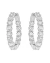 Diana M Lab Grown Diamonds Diana M. 14k 7.00 Ct. Tw. Lab-grown Diamond Hoop Earrings