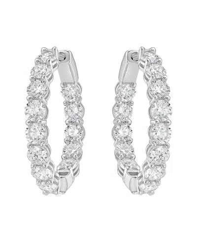 DIANA M LAB GROWN DIAMONDS DIANA M. 14K 5.00 CT. TW. LAB-GROWN DIAMOND HOOP EARRINGS