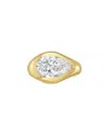 Diana M Lab Grown Diamonds Diana M. 14k 5.00 Ct. Tw. Lab-grown Diamond Solitaire Ring In Brown
