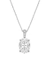 Diana M Lab Grown Diamonds Diana M. 14k 5.20 Ct. Tw. Lab-grown Diamond Pendant Necklace In Metallic