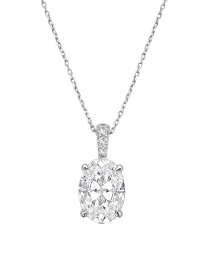 DIANA M LAB GROWN DIAMONDS DIANA M. 14K 5.20 CT. TW. LAB-GROWN DIAMOND PENDANT NECKLACE