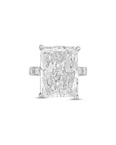 Diana M Lab Grown Diamonds Diana M. 14k 5.50 Ct. Tw. Lab-grown Diamond Pave Ring In Silver