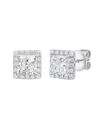 Diana M Lab Grown Diamonds Diana M. 14k 6.00 Ct. Tw. Lab-grown Diamond Earrings In Blue