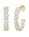 Diana M Lab Grown Diamonds Diana M. 14k 6.00 Ct. Tw. Lab-grown Diamond Hoop Earrings