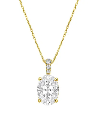 DIANA M LAB GROWN DIAMONDS DIANA M. 14K 6.00 CT. TW. LAB-GROWN DIAMOND PENDANT NECKLACE