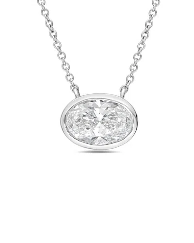 Diana M Lab Grown Diamonds Diana M. 14k 6.00 Ct. Tw. Lab-grown Diamond Pendant Necklace In Neutral