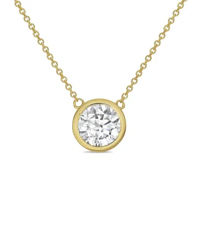 Diana M Lab Grown Diamonds Diana M. 14k 6.00 Ct. Tw. Lab-grown Diamond Pendant Necklace In Purple