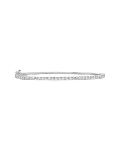 Diana M Lab Grown Diamonds Diana M. 14k 6.69 Ct. Tw. Lab-grown Diamond Bangle Bracelet In Metallic