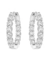 Diana M Lab Grown Diamonds Diana M. 14k 7.00 Ct. Tw. Lab-grown Diamond Hoop Earrings