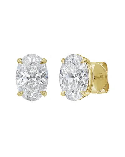 Diana M Lab Grown Diamonds Diana M. 14k 8.00 Ct. Tw. Lab-grown Diamond Earrings In Gold