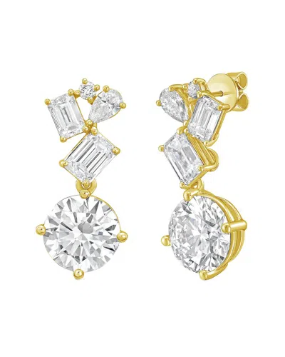 Diana M Lab Grown Diamonds Diana M. 14k 8.00 Ct. Tw. Lab-grown Diamond Earrings In Gold