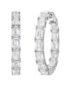 Diana M Lab Grown Diamonds Diana M. 14k 8.00 Ct. Tw. Lab-grown Diamond Hoop Earrings