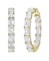 Diana M Lab Grown Diamonds Diana M. 14k 8.00 Ct. Tw. Lab-grown Diamond Hoop Earrings