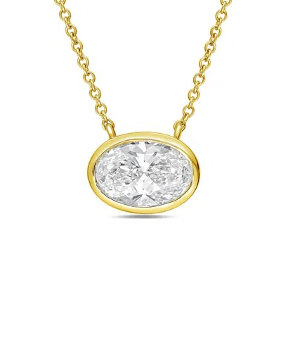 Diana M Lab Grown Diamonds Diana M. 14k 8.00 Ct. Tw. Lab-grown Diamond Pendant Necklace In Pink