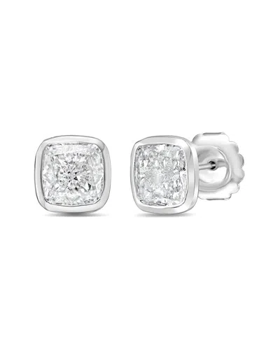Diana M Lab Grown Diamonds Diana M. 14k 8.00 Ct. Tw. Lab-grown Diamond Stud Earrings In Orange