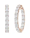 Diana M Lab Grown Diamonds Diana M. 14k Rose Gold 10.00 Ct. Tw. Lab-grown Diamond Hoop Earrings