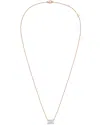 Diana M Lab Grown Diamonds Diana M. 14k Rose Gold 10.00 Ct. Tw. Lab-grown Diamond Pendant Necklace
