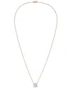 Diana M Lab Grown Diamonds Diana M. 14k Rose Gold 4.00 Ct. Tw. Lab-grown Diamond Pendant Necklace