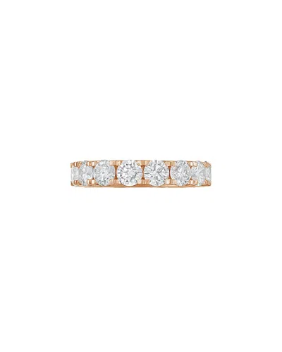 Diana M Lab Grown Diamonds Diana M. 14k Rose Gold 19.00 Ct. Tw. Lab-grown Diamond Ring In Purple