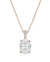 Diana M Lab Grown Diamonds Diana M. 14k Rose Gold 12.25 Ct. Tw. Lab-grown Diamond Pendant Necklace