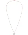 Diana M Lab Grown Diamonds Diana M. 14k Rose Gold 4.00 Ct. Tw. Lab-grown Diamond Pendant Necklace