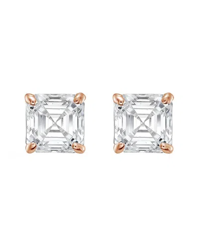 Diana M Lab Grown Diamonds Diana M. 14k Rose Gold 12.00 Ct. Tw. Lab-grown Diamond Earrings